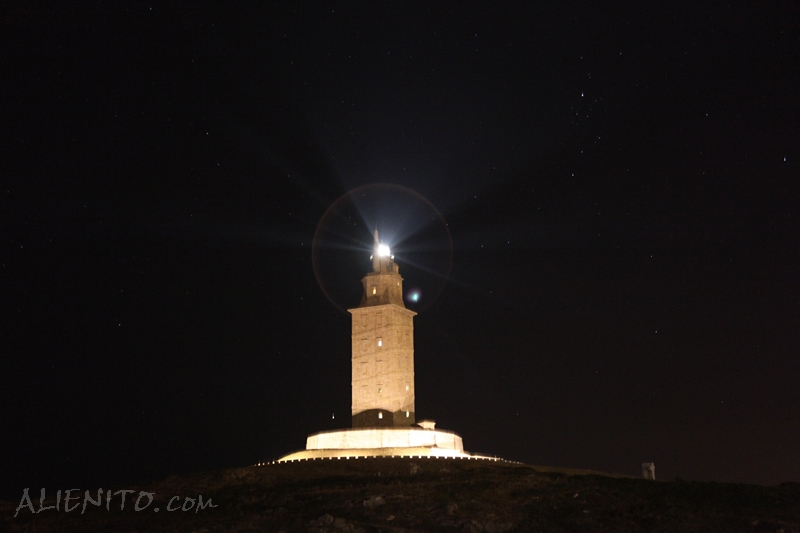 Night Light House Torre De Hercules
